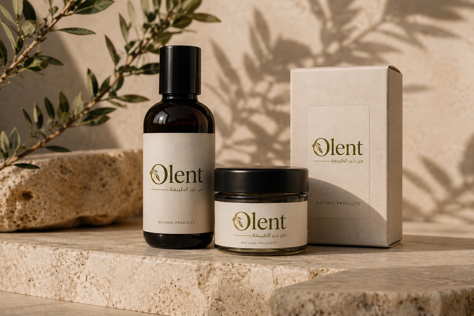 تصميم هوية بصرية متكاملة لعلامة Olent Oils